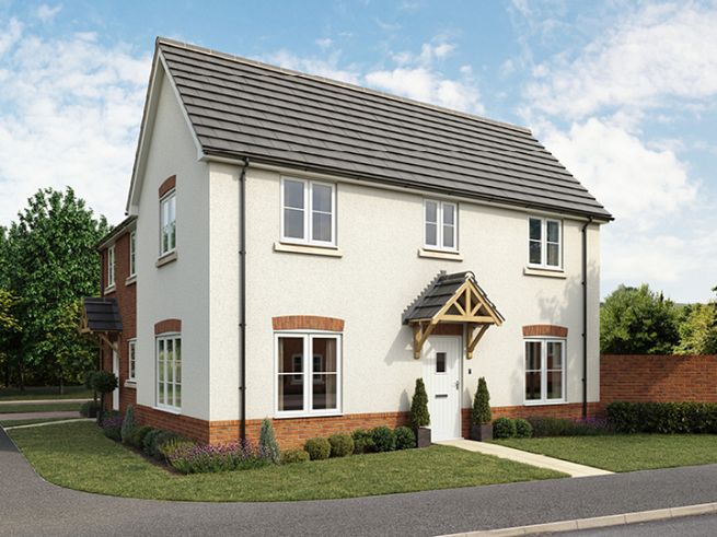 2 bedroom houses - artist's  impression subject to change. Please note that the above computer generated image is representative of the house type and not the specified plot as some details may vary.